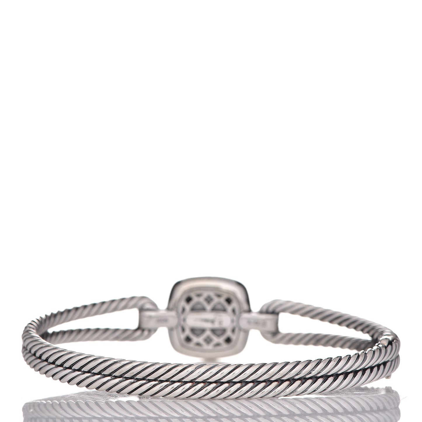 Sterling Silver Black Diamond Albion Cable Bracelet