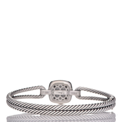 David Yurman Sterling Silver Black Diamond Albion Cable Bracelet 3 of 4