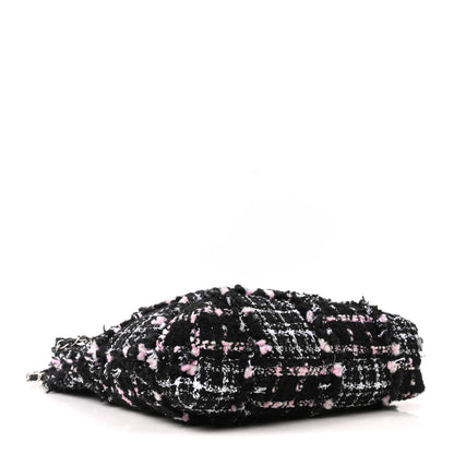 Chanel Tweed Patchwork Quilted Small Chanel 22 Black Pink White 5 of 11