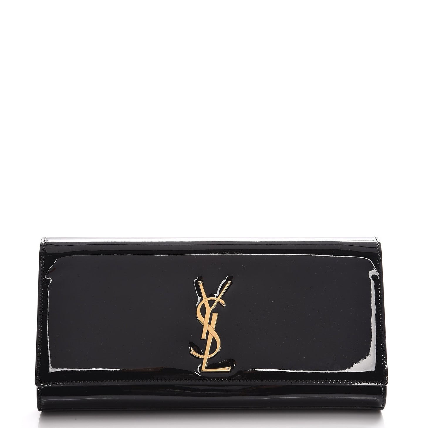 Patent Classic Monogram Kate Clutch Black