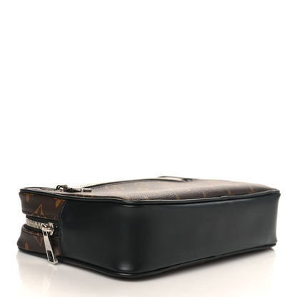 Louis Vuitton Monogram Macassar Kasai Clutch Black 4 of 6