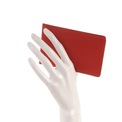 Louis Vuitton Taiga ID Card Holder Wallet Rouge 2 of 5