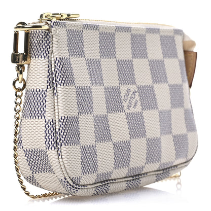 Louis Vuitton Damier Azur Mini Pochette Accessories 2 of 9