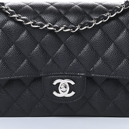 Chanel Caviar Quilted Medium Double Flap Black 8 of 12