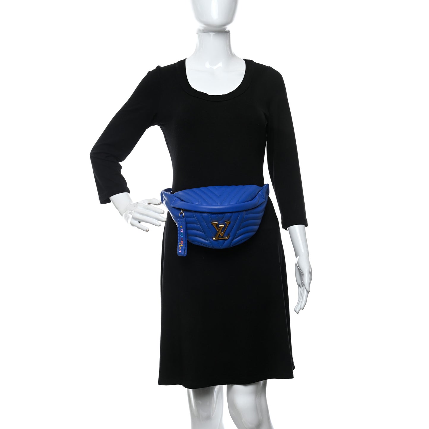Calfskin New Wave Bumbag Blue Neon