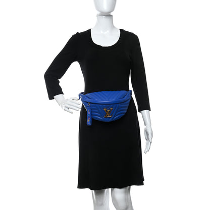 Louis Vuitton Calfskin New Wave Bumbag Blue Neon 2 of 8