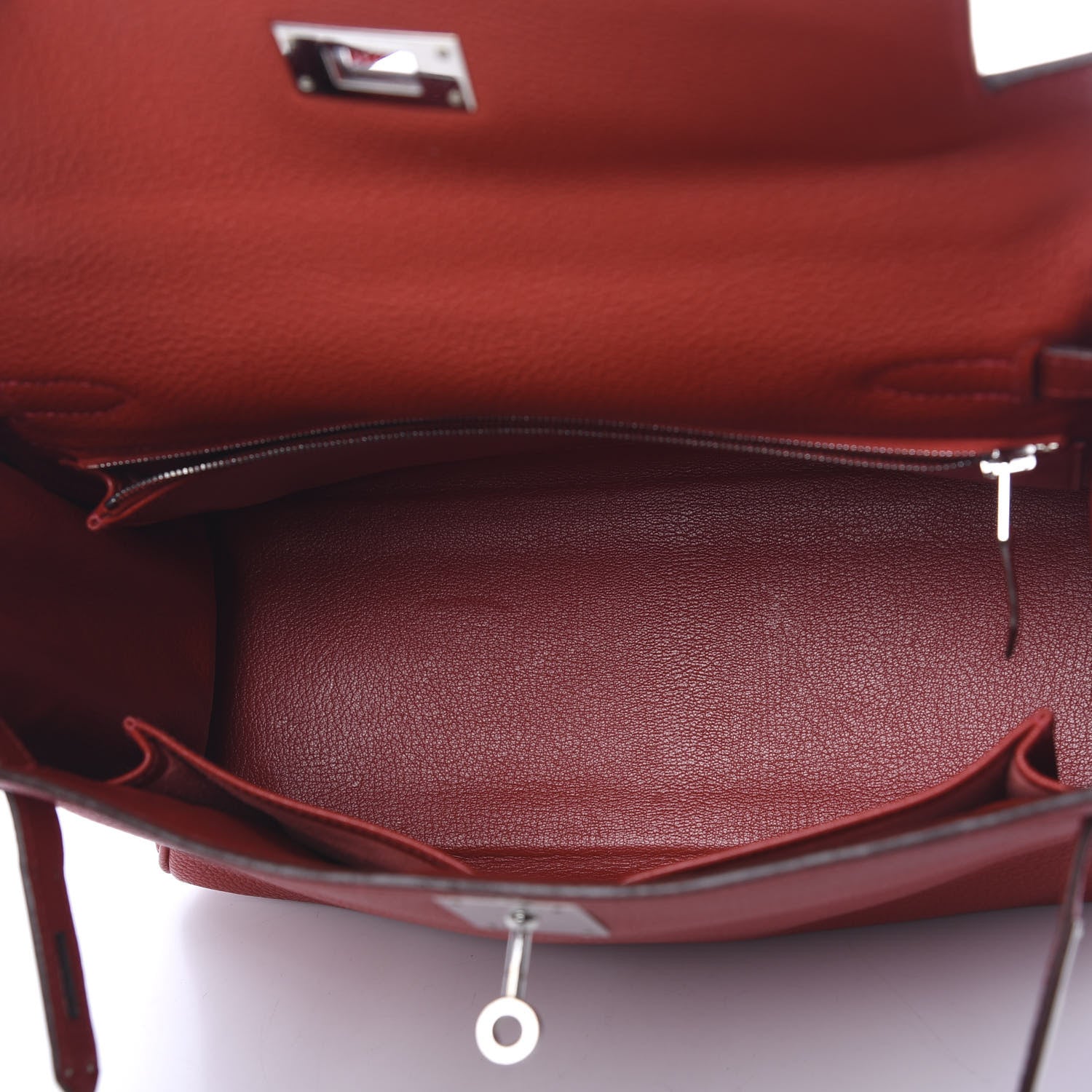 Hermes Togo Kelly Retourne 28 Rouge Vif 4 of 11