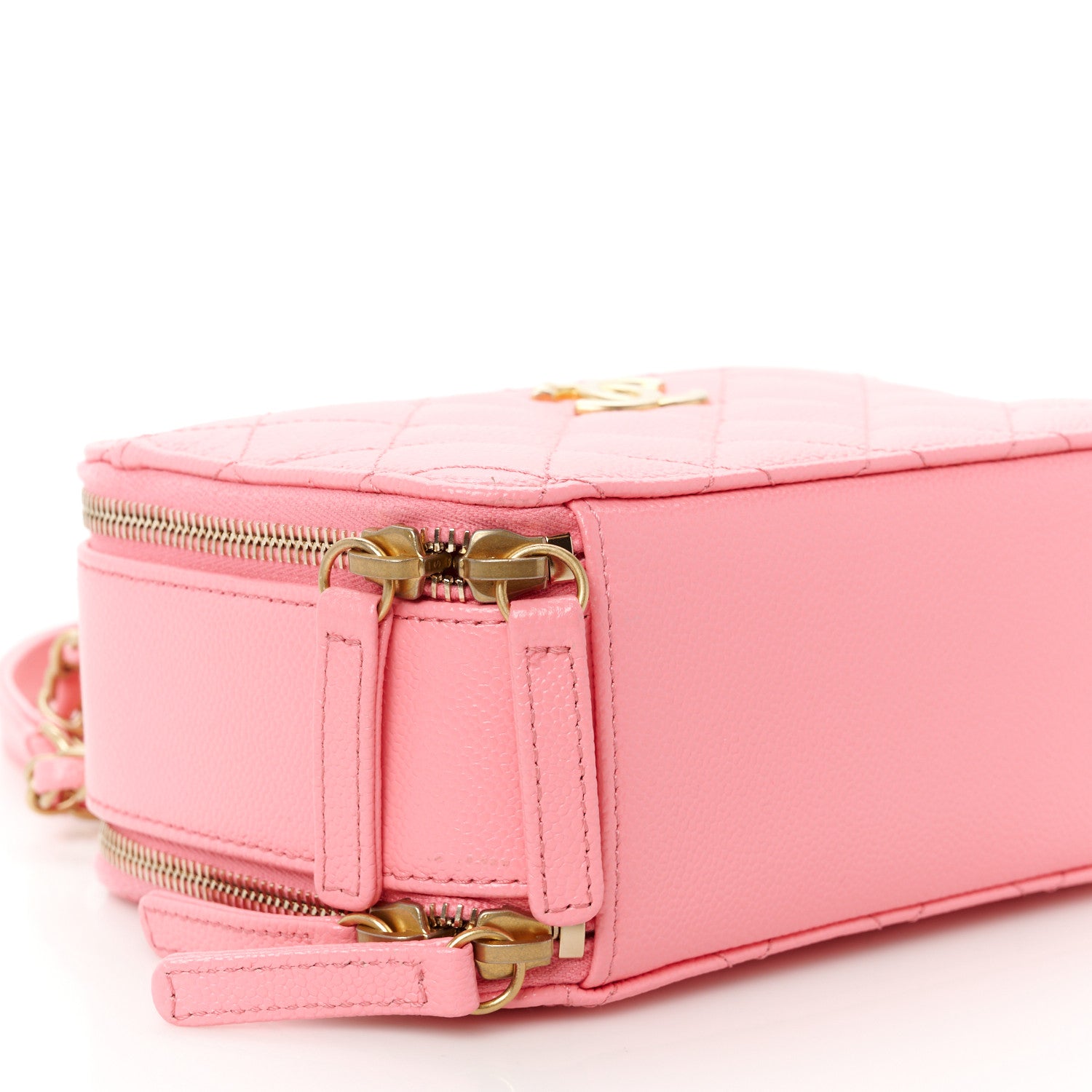 Chanel Caviar Quilted Pick Me Up Mini Vanity Case Pink 10 of 12