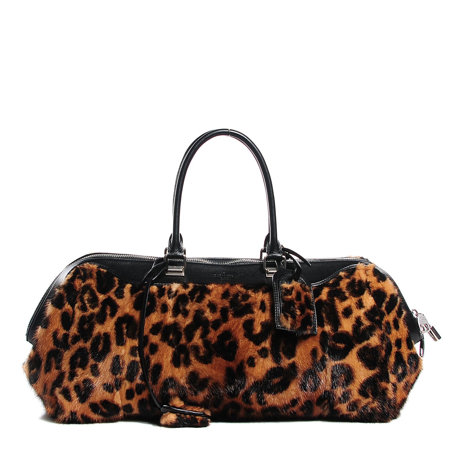 Louis Vuitton Leopard Mink Fur East West 1 of 7
