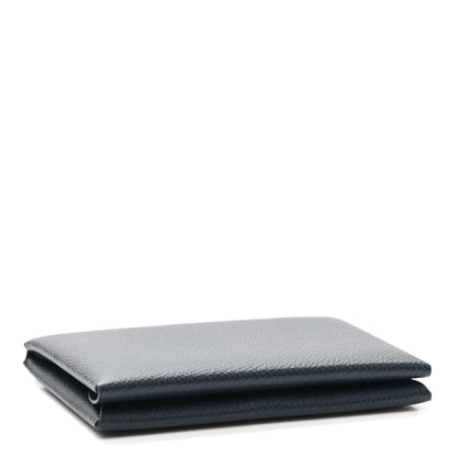 Hermes Epsom Duo Calvi Card Case Bleu Indigo 4 of 6