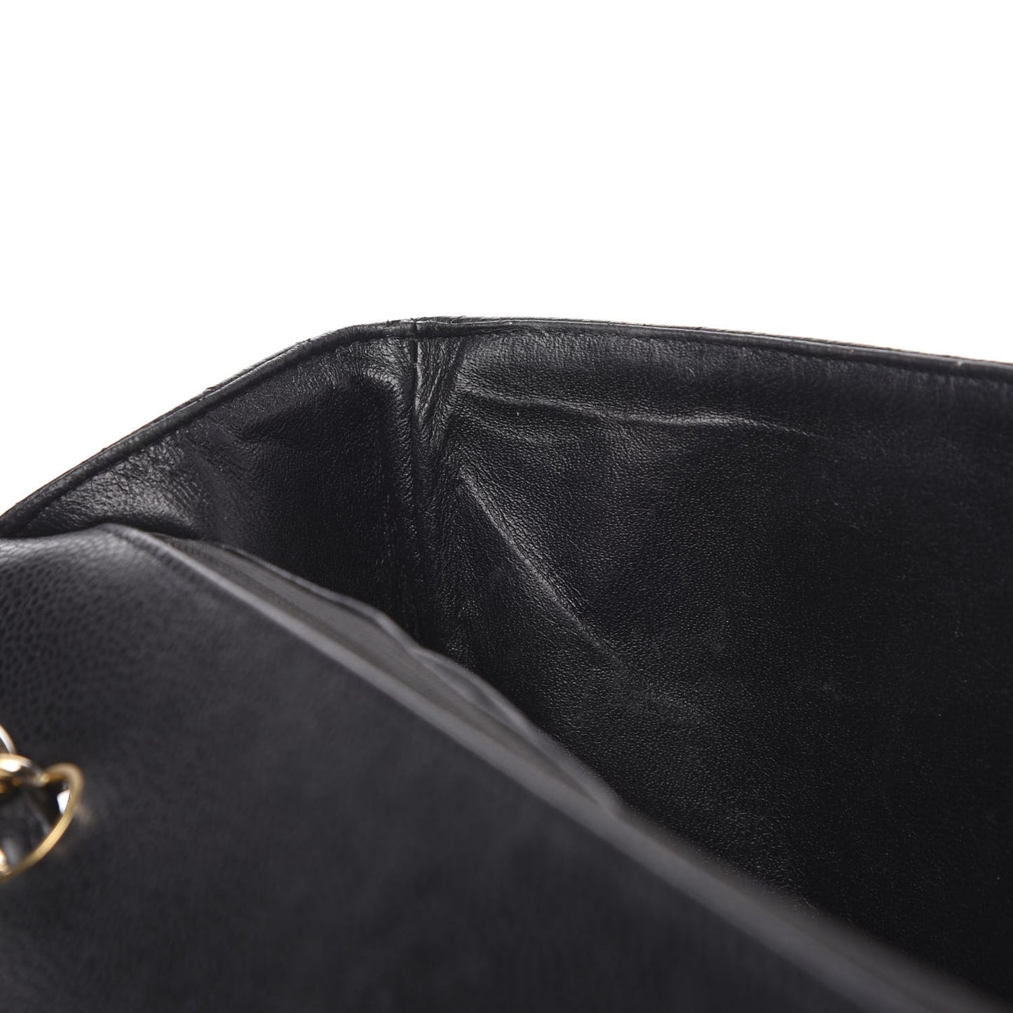 Caviar Quilted Jumbo Single Flap Black