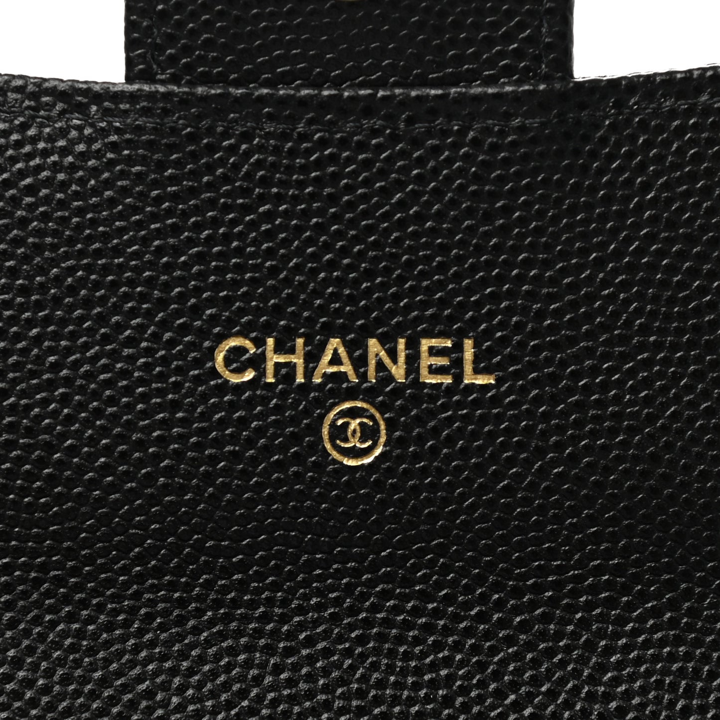 Caviar Quilted Medium Gusset Flap Wallet Black