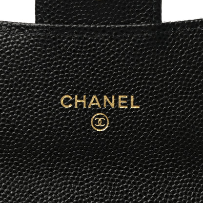 Chanel Caviar Quilted Medium Gusset Flap Wallet Black 6 of 8