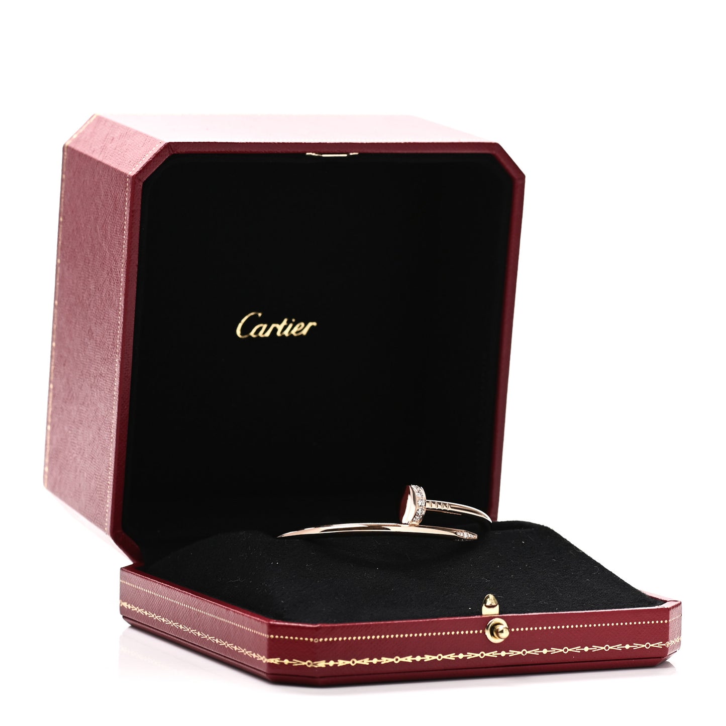 18K Pink Gold Diamond Juste Un Clou Bracelet 17