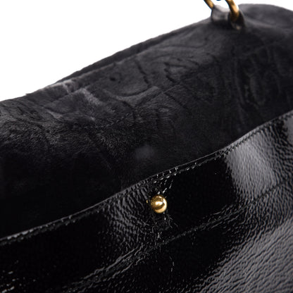 Saint Laurent Pony Hair Patent Large Muse Two Black 8 of 11