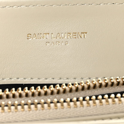 Saint Laurent Calfskin Y Quilted Monogram Small Loulou Chain Satchel Crema Soft 6 of 10