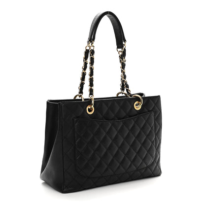 Chanel Caviar Quilted Grand Shopping Tote GST Black 3 of 10