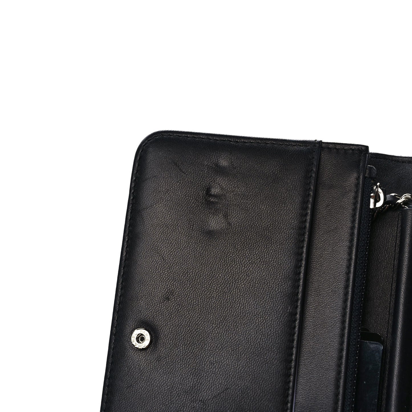 Canvas Quilted Fluo Boy Wallet On Chain WOC Black Grey Yellow