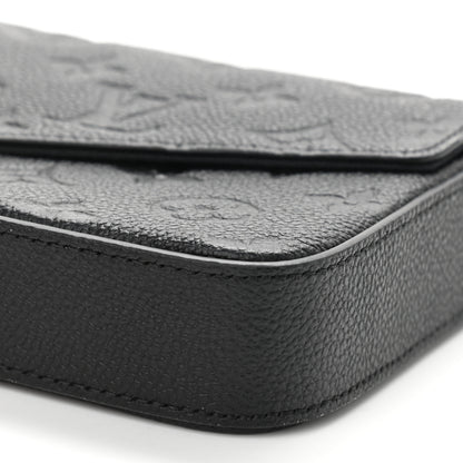 Louis Vuitton Empreinte Pochette Felicie Chain Wallet Black 11 of 12