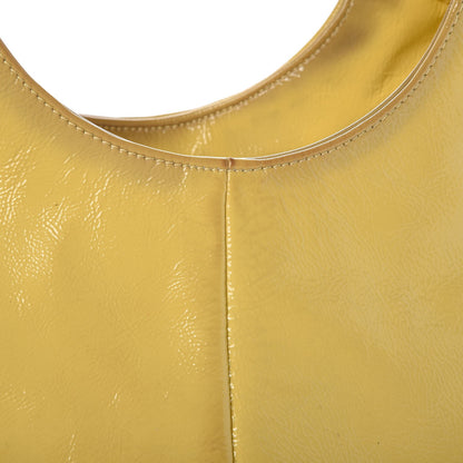 Saint Laurent Patent Belle de Jour Cabas Tote Yellow 14 of 16