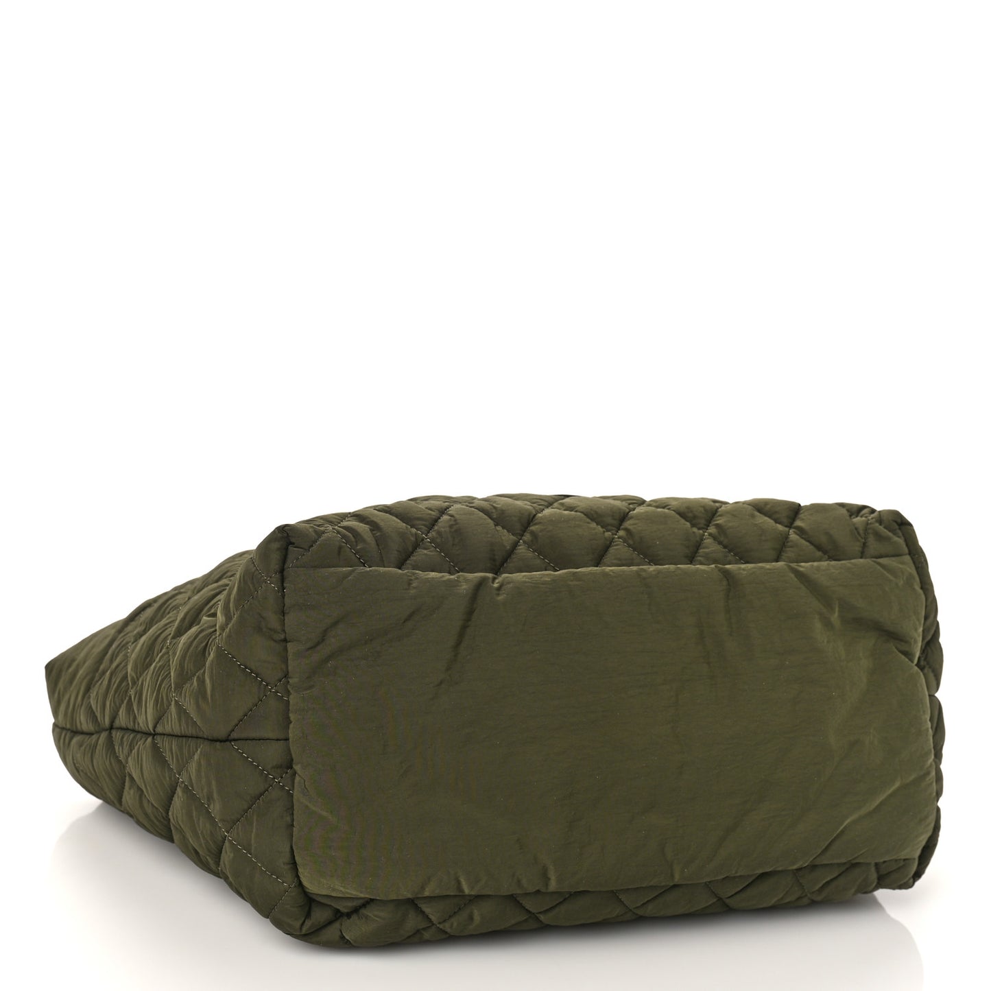 Nylon Quilted Small Coco Cocoon Tote Khaki