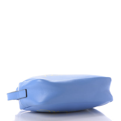 Versace Calfskin Logo Camera Bag Blue 4 of 9