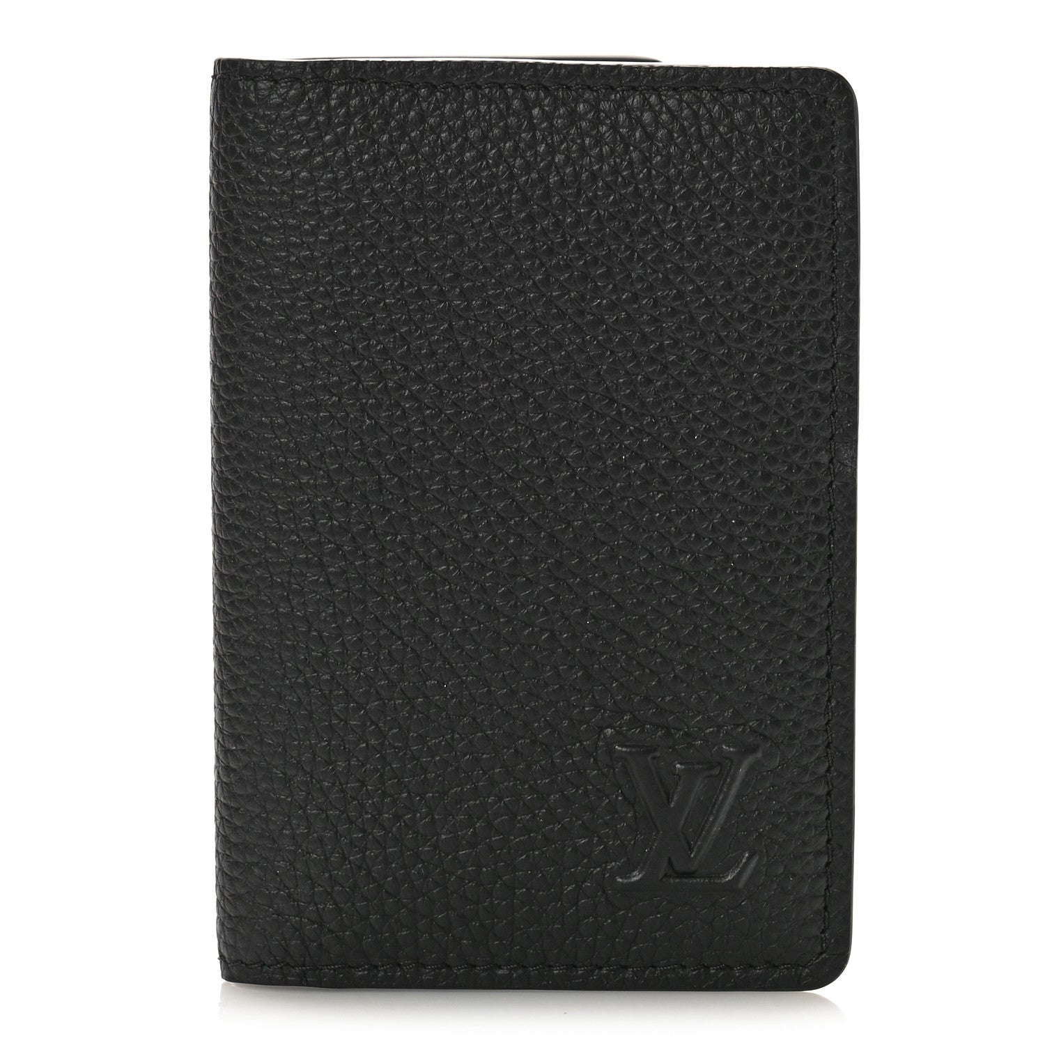 Louis Vuitton Millesime Calfskin Monogram Pocket Organizer Black 1 of 9