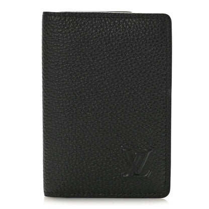 Louis Vuitton Millesime Calfskin Monogram Pocket Organizer Black 1 of 9