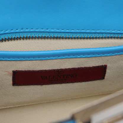 Valentino Garavani Vitello Mini Rockstud Double Handle Tote Parrot 9 of 10