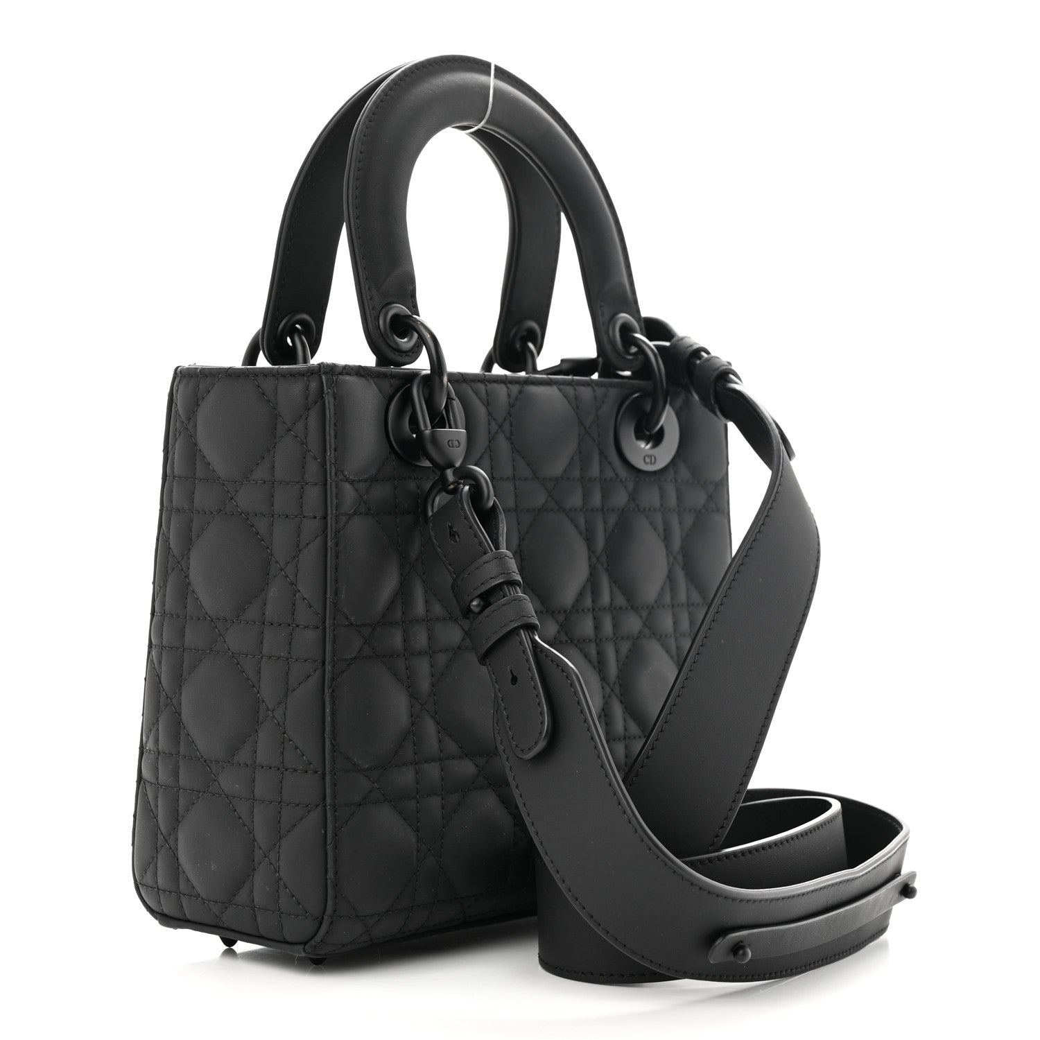 Christian Dior Ultra Matte Calfskin Cannage Small My ABCDior Lady Dior Black 3 of 11