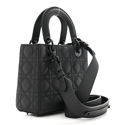 Christian Dior Ultra Matte Calfskin Cannage Small My ABCDior Lady Dior Black 3 of 11