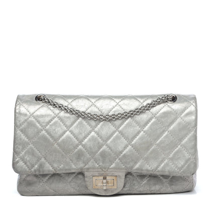 Chanel Metallic Aged Calfskin Quilted 2.55 Reissue 227 Flap Silver 1 of 20