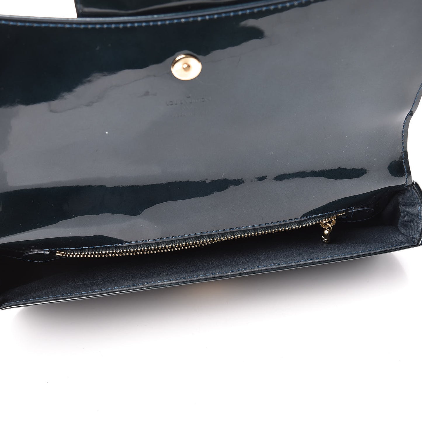 Patent Sobe Clutch Blue Nuit