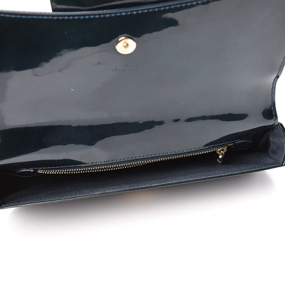 Louis Vuitton Patent Sobe Clutch Blue Nuit 5 of 11