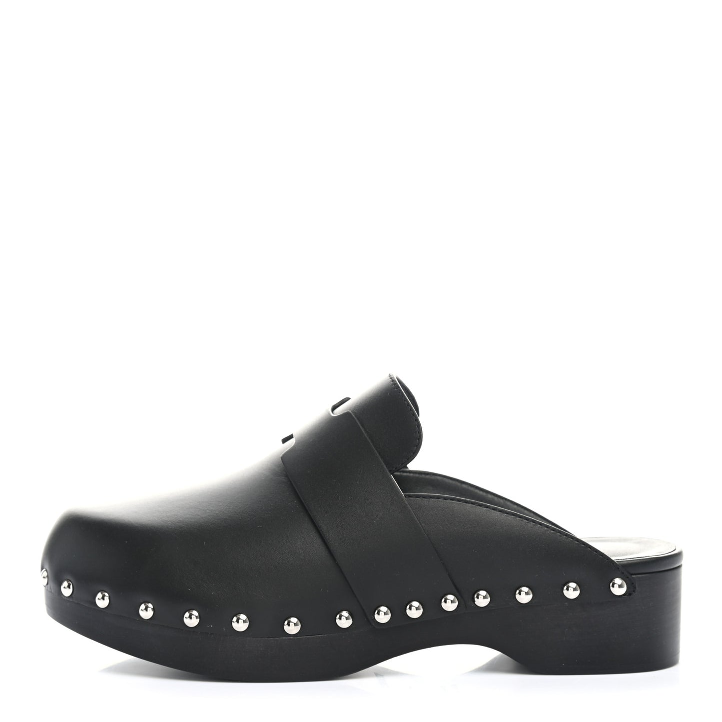 Calfskin Calya Mules 37 Black