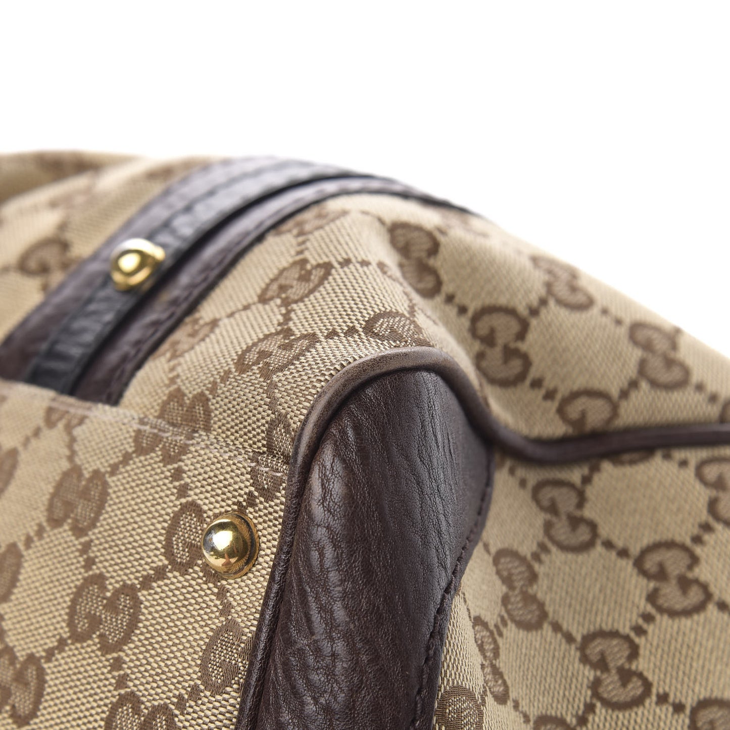Monogram Medium Interlocking Icon Tote Dark Brown