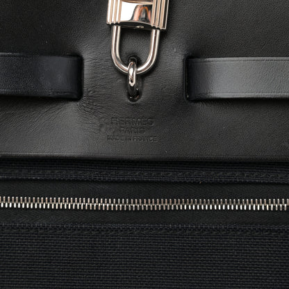 Hermes Toile Vache Hunter Herbag Zip 39 MM Black 6 of 14
