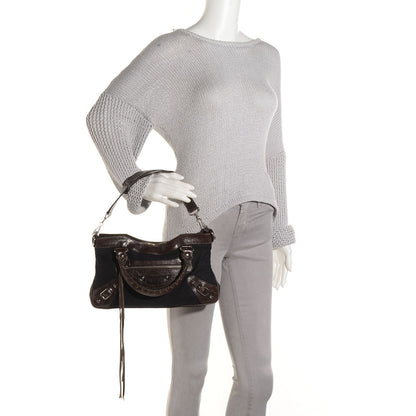 Balenciaga Chevre Denim Classic Hardware First Chocolate 7 of 14