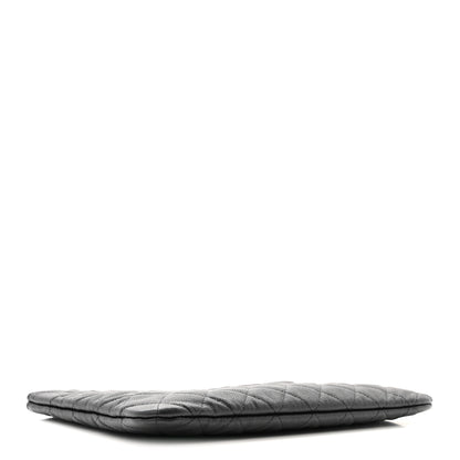 Chanel Caviar Quilted Medium Cosmetic Case Black 7 of 20
