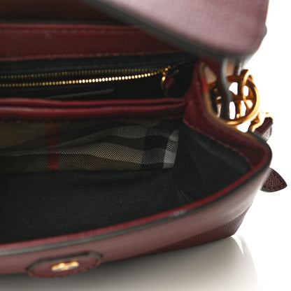 Burberry Derby Calfskin House Check Small Camberley Mahogany Red 5 of 10