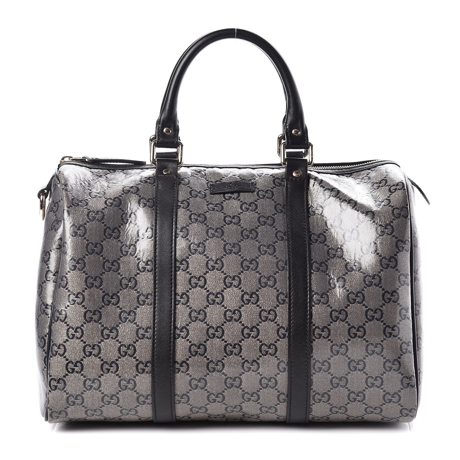Gucci Crystal Monogram Medium Joy Boston Black 1 of 11