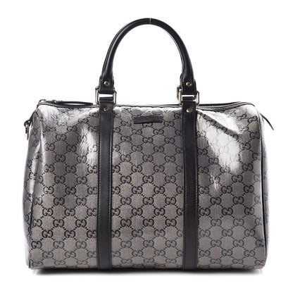 Gucci Crystal Monogram Medium Joy Boston Black 1 of 11