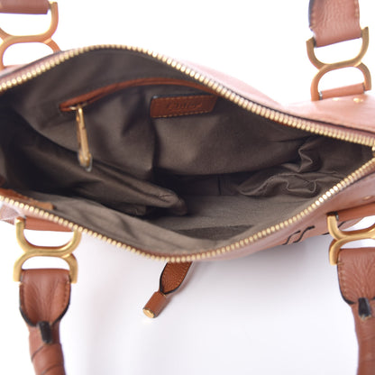 Chloe Calfskin Medium Marcie Satchel Tan 5 of 10