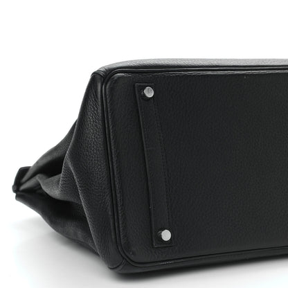 Hermes Taurillon Clemence Birkin 35 Black 7 of 9