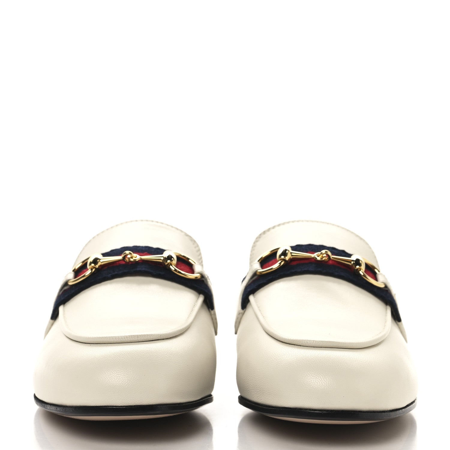 Gucci Malaga Kid Web Womens Princetown Slippers 35 Mystic White 3 of 10