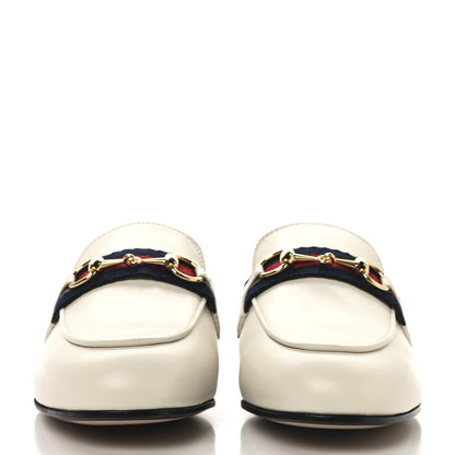 Gucci Malaga Kid Web Womens Princetown Slippers 35 Mystic White 3 of 10