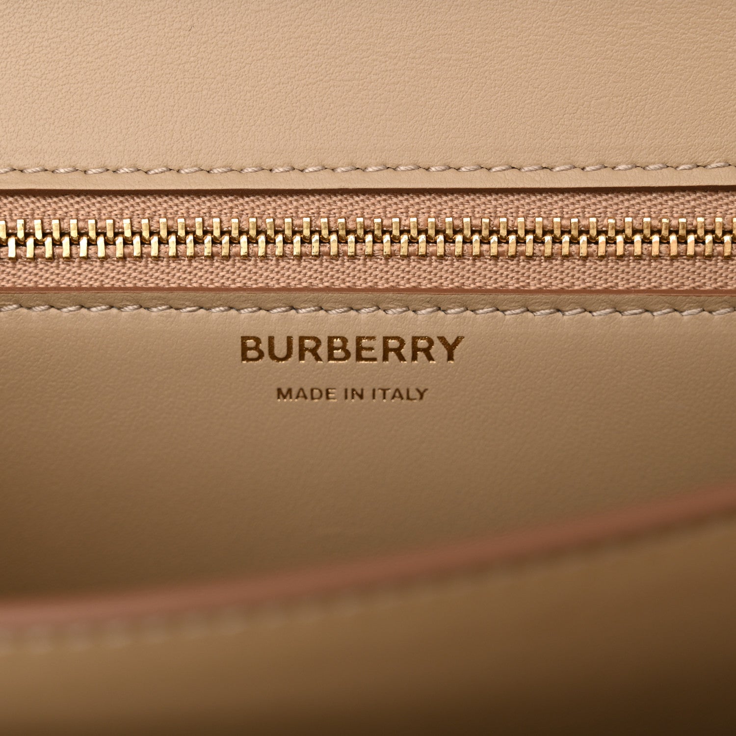 Burberry Grained Calfskin Small TB Bag Oat Beige 6 of 10