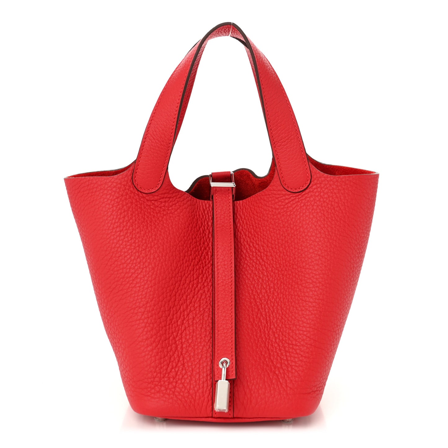 Taurillon Clemence Picotin Lock 18 Rouge Casaque