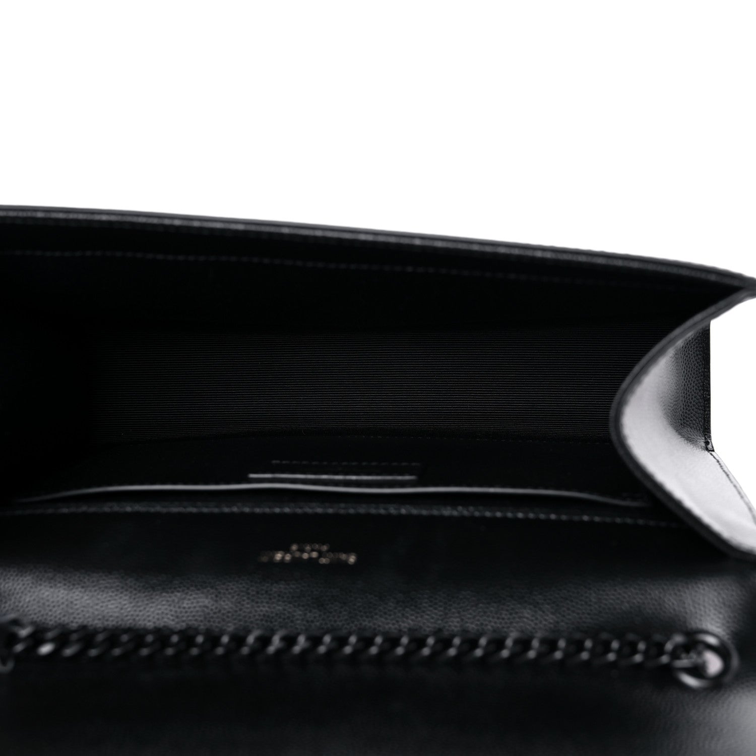 Saint Laurent Grain De Poudre Medium Classic Monogram Kate Satchel Black 5 of 9