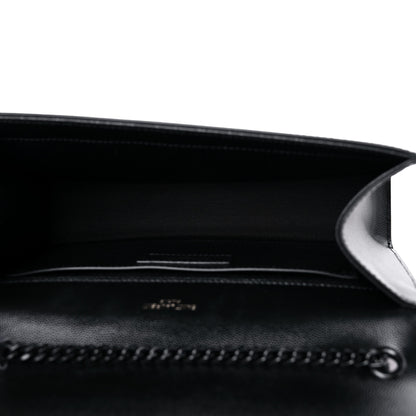 Saint Laurent Grain De Poudre Medium Classic Monogram Kate Satchel Black 5 of 9